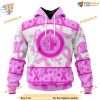 Custom Pink October Breast Cancer Awareness Month NHL Winnipeg Jets Hoodie 3D