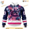 Custom Pink October Fight Breast Cancer NHL Vancouver Canucks Hoodie 3D