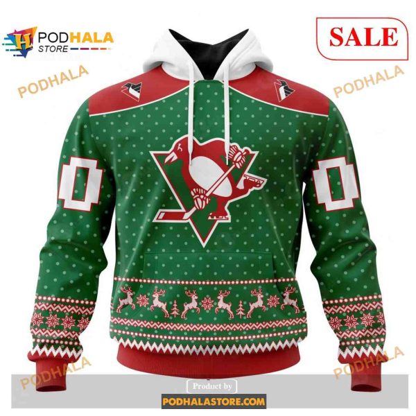 Custom Pittsburgh Penguins Christmas Apparel NHL Shirt Hoodie 3D