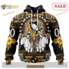 Custom Pittsburgh Penguins Native Costume NHL Shirt Hoodie 3D