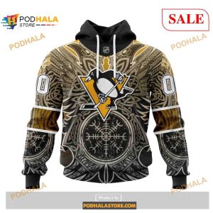 Custom Pittsburgh Penguins Norse Viking Symbols NHL Shirt Hoodie 3D