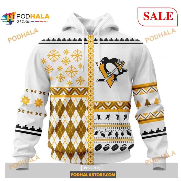 Custom Pittsburgh Penguins Unisex Christmas NHL Shirt Hoodie 3D