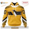 Custom Pittsburgh Penguins Unisex With Retro Concepts NHL Shirt Hoodie 3D