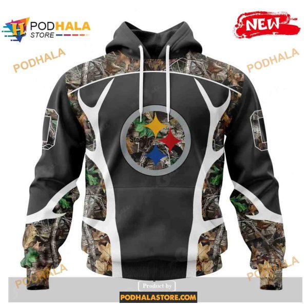 Custom Pittsburgh Steelers Special Camo Hunting Black Design Shirt NFL Hoodie 3D