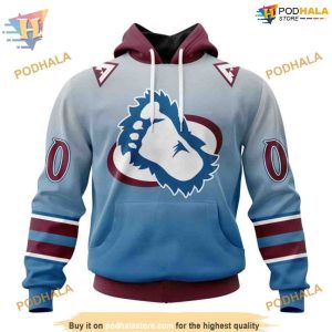 Custom Retro Gradient Design NHL Colorado Avalanche Hoodie 3D Sweatshirt