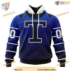 Custom Retro Gradient Design NHL Toronto Maple Leafs Hoodie 3D