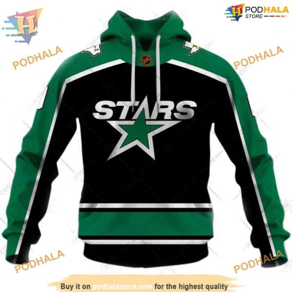 Custom Reverse Retro 2023 Style NHL Dallas Stars Hoodie 3D Shirt