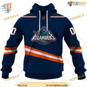 Custom Reverse Retro 2023 Style NHL New York Islanders Hoodie 3D