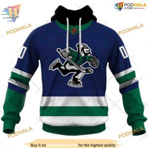 Custom Reverse Retro 2023 Style NHL Vancouver Canucks Hoodie 3D