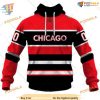 Custom Reverse Retro 2223 Style NHL Chicago Blackhawks Hoodie 3D