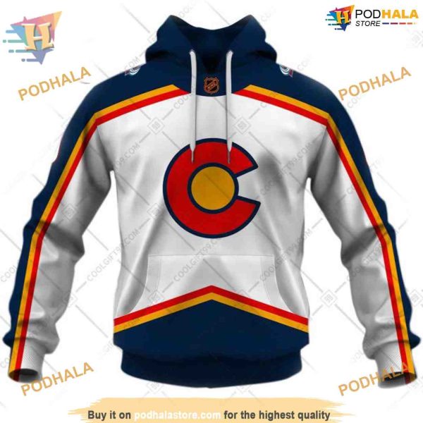 Custom Reverse Retro 2223 Style NHL Colorado Avalanche Hoodie 3D Sweatshirt