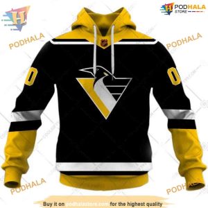 Custom Reverse Retro 2223 Style NHL Pittsburgh Penguins Hoodie 3D