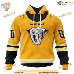 Custom Reverse Retro Kits 2023 NHL Nashville Predators Hoodie 3D