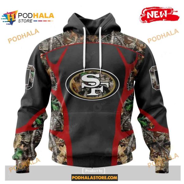 Custom San Francisco 49ers Special Camo Hunting Black Design Shirt NFL Hoodie 3D