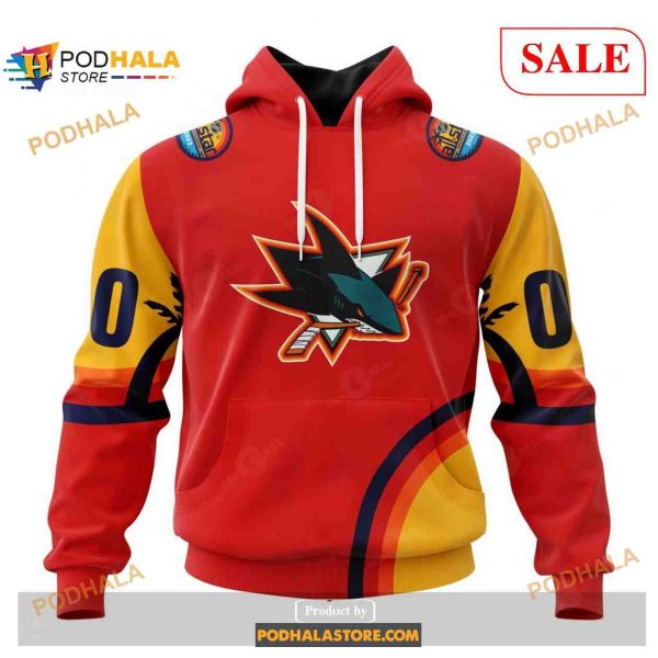 Custom San Jose Sharks ALL Star Sunset NHL Shirt Hoodie 3D