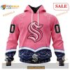 Custom Seattle Kraken Fights Cancer NHL Shirt Hoodie 3D