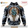 Custom Seattle Kraken Native Costume NHL Shirt Hoodie 3D