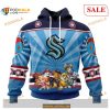 Custom Seattle Kraken Paw Patrol NHL Shirt Hoodie 3D