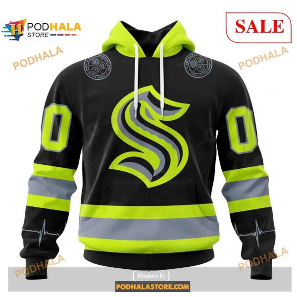 Custom Seattle Kraken Unisex FireFighter Uniforms Color NHL Shirt Hoodie 3D