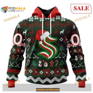 Custom Seattle Kraken Unisex Shirt Christmas NHL Hoodie 3D