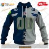 Custom Seattle Seahawks Mix Jersey Special Design Shirt NFL Hoodie 3D