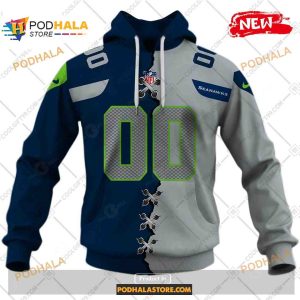 Custom Seattle Seahawks Mix Jersey Special Design Shirt NFL Hoodie 3D