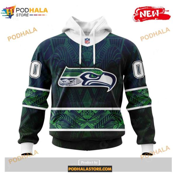 Custom Seattle Seahawks Native With Samoa Culture Design Shirt NFL Hoodie 3D