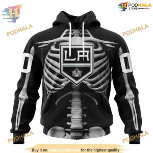 Custom Skeleton Costume For Halloween NHL Los Angeles Kings Hoodie 3D