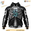 Custom Skeleton Costume For Halloween NHL Seattle Kraken Hoodie 3D