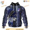 Custom Skull Native Design NHL New York Rangers Hoodie 3D