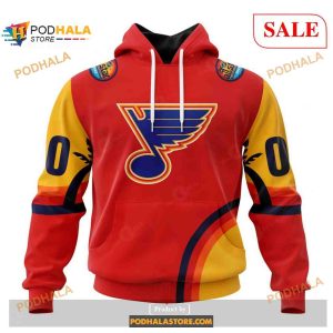 Custom St Louis Blues ALL Star Sunset NHL Shirt Hoodie 3D