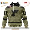 Custom St Louis Blues Camo Military Appreciation NHL Shirt Hoodie 3D