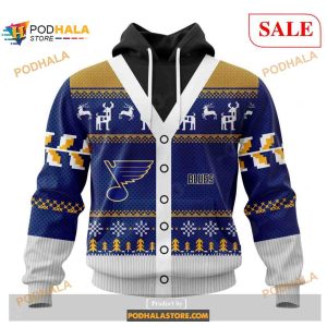 Custom St Louis Blues Chrismas Season NHL Shirt Hoodie 3D