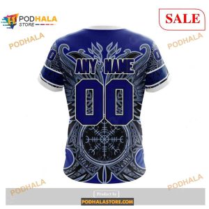 Custom St Louis Blues Norse Viking Symbols NHL Shirt Hoodie 3D