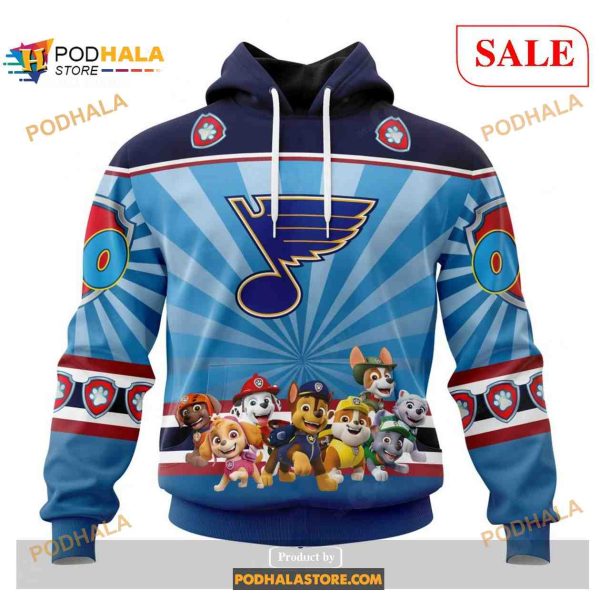 Custom St Louis Blues Paw Patrol NHL Shirt Hoodie 3D