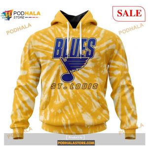 Custom St Louis Blues Retro Vintage Tie Dye NHL Shirt Hoodie 3D