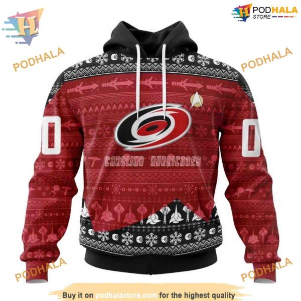 Custom Star Trek Design NHL Carolina Hurricanes Hoodie 3D Sweatshirt