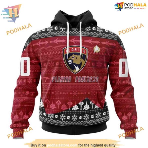 Custom Star Trek Design NHL Florida Panthers Hoodie 3D Sweatshirt