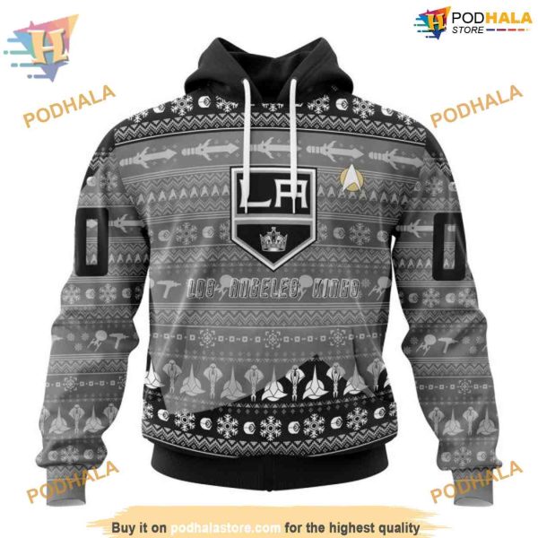 Custom Star Trek Design NHL Los Angeles Kings Hoodie 3D