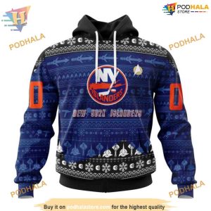 Custom Star Trek Design NHL New York Islanders Hoodie 3D