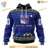 Custom Star Trek Design NHL New York Rangers Hoodie 3D