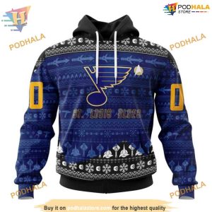 Custom Star Trek Design NHL St. Louis Blues Hoodie 3D Sweatshirt