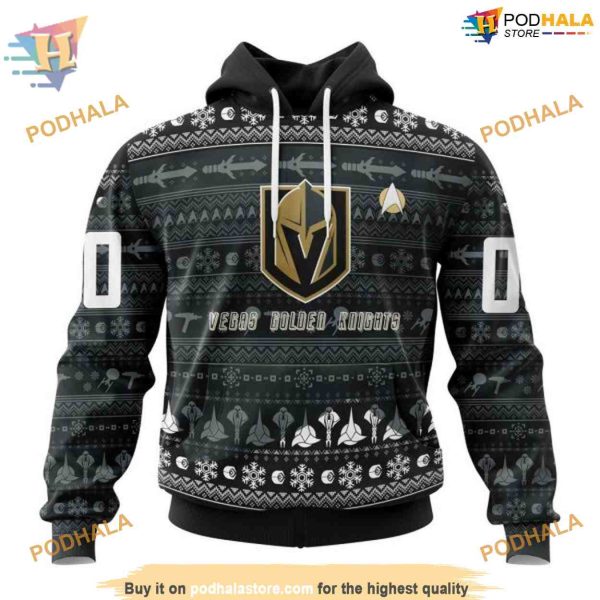 Custom Star Trek Design NHL Vegas Golden Knights Hoodie 3D Shirt