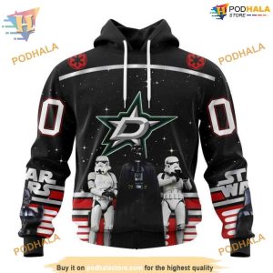 Custom Star Wars Design May The 4th Be With You NHL Dallas Stars Hoodie 3D