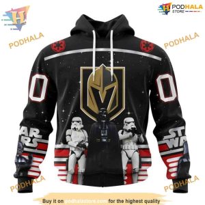 Custom Star Wars Design May The 4th Be With You NHL Vegas Golden Knights Hoodie 3D