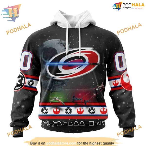 Custom Star Wars Design NHL Carolina Hurricanes Hoodie 3D Sweatshirt