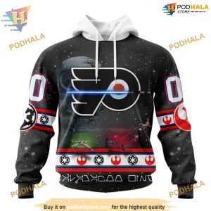 Custom Star Wars Design NHL Philadelphia Flyers Hoodie 3D