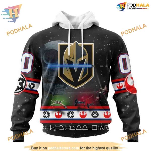 Custom Star Wars Design NHL Vegas Golden Knights Hoodie 3D Shirt