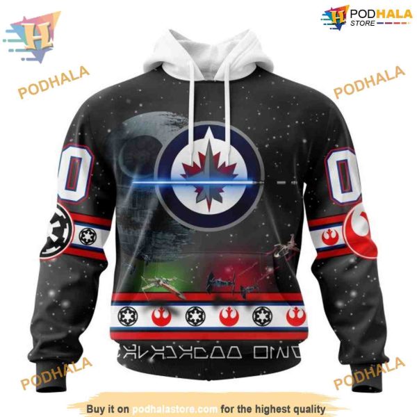 Custom Star Wars Design NHL Winnipeg Jets Hoodie 3D Shirt