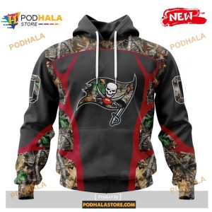 Custom Tampa Bay Buccaneers Special Camo Hunting Black Design Shirt NFL Hoodie 3D